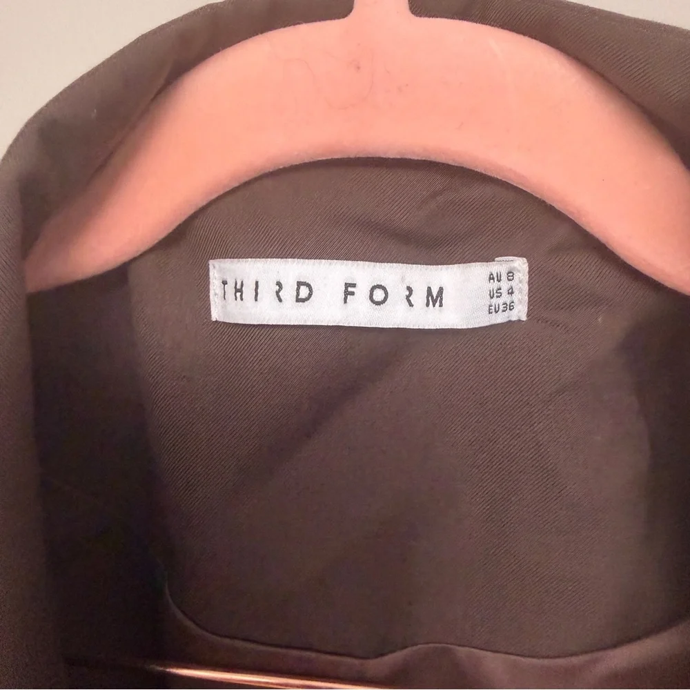 Third form INTERCHANGE RELAXED BLAZER size 4 BROWN - Picture 6 of 8